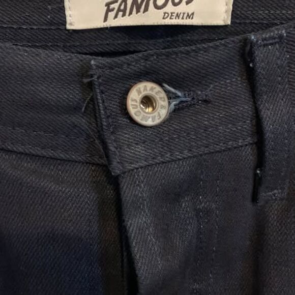 Naked and Famous Weird Guy Midnight Selvedge Raw Jeans Size 31x32 - Picture 3 of 8